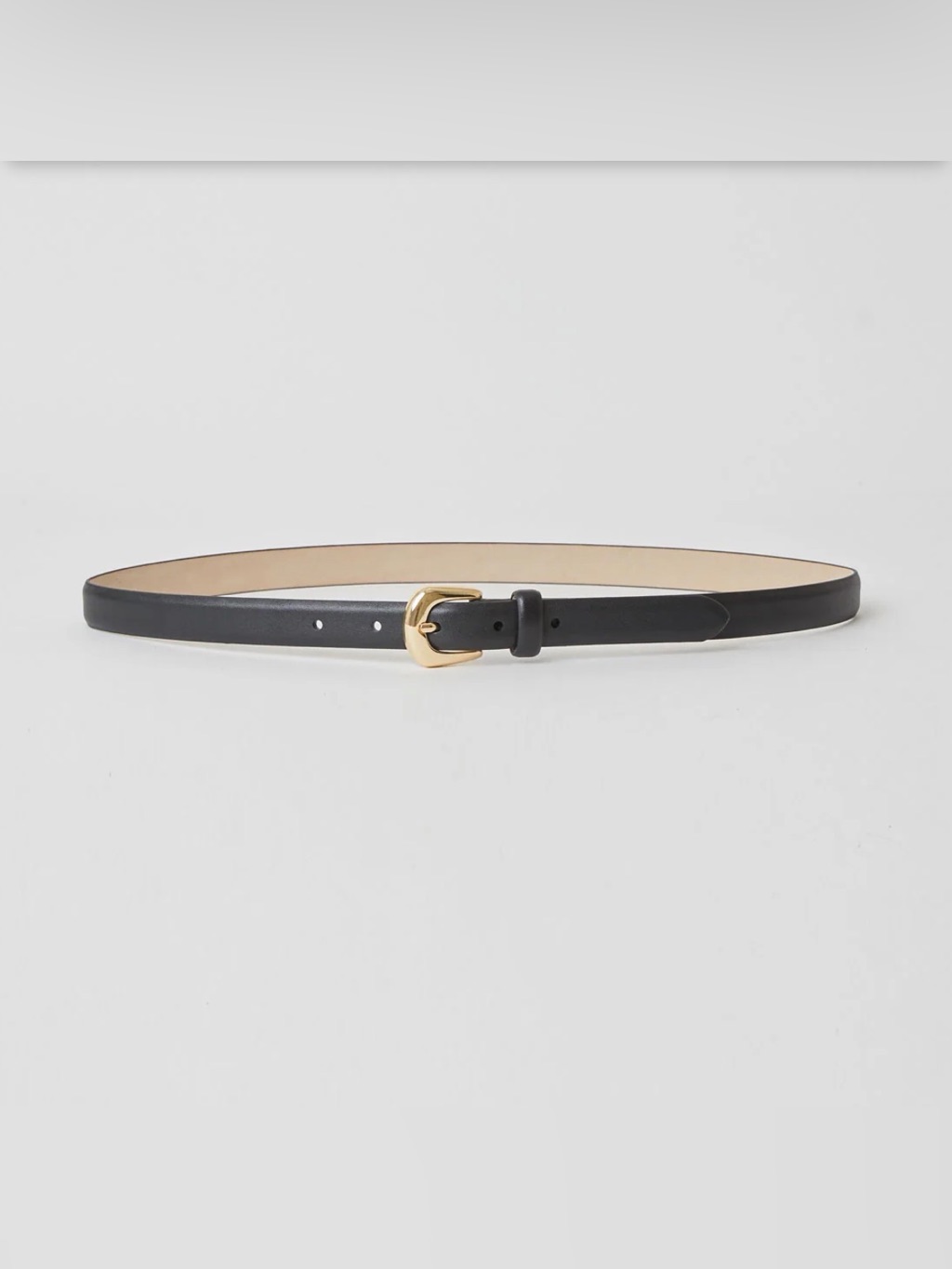 B-Low The Belt Kennedy Mini Leather Belt Black Gold - Medium